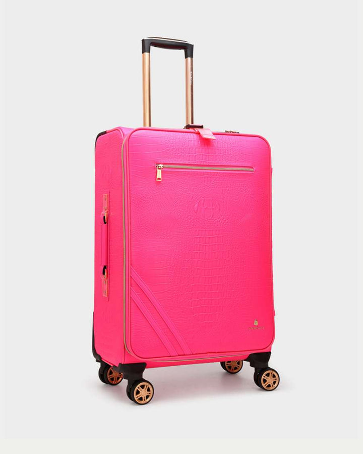 Apollo 2 Suitcase 2 Piece Set in Neon Pink
