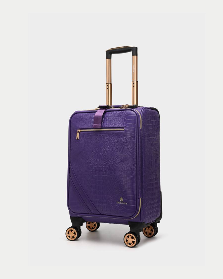 Apollo 2 Suitcase 2 Piece Set in Purple