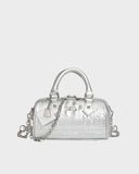 Statement Baddie Purse in Silver
