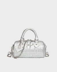 Statement Baddie Purse in Silver