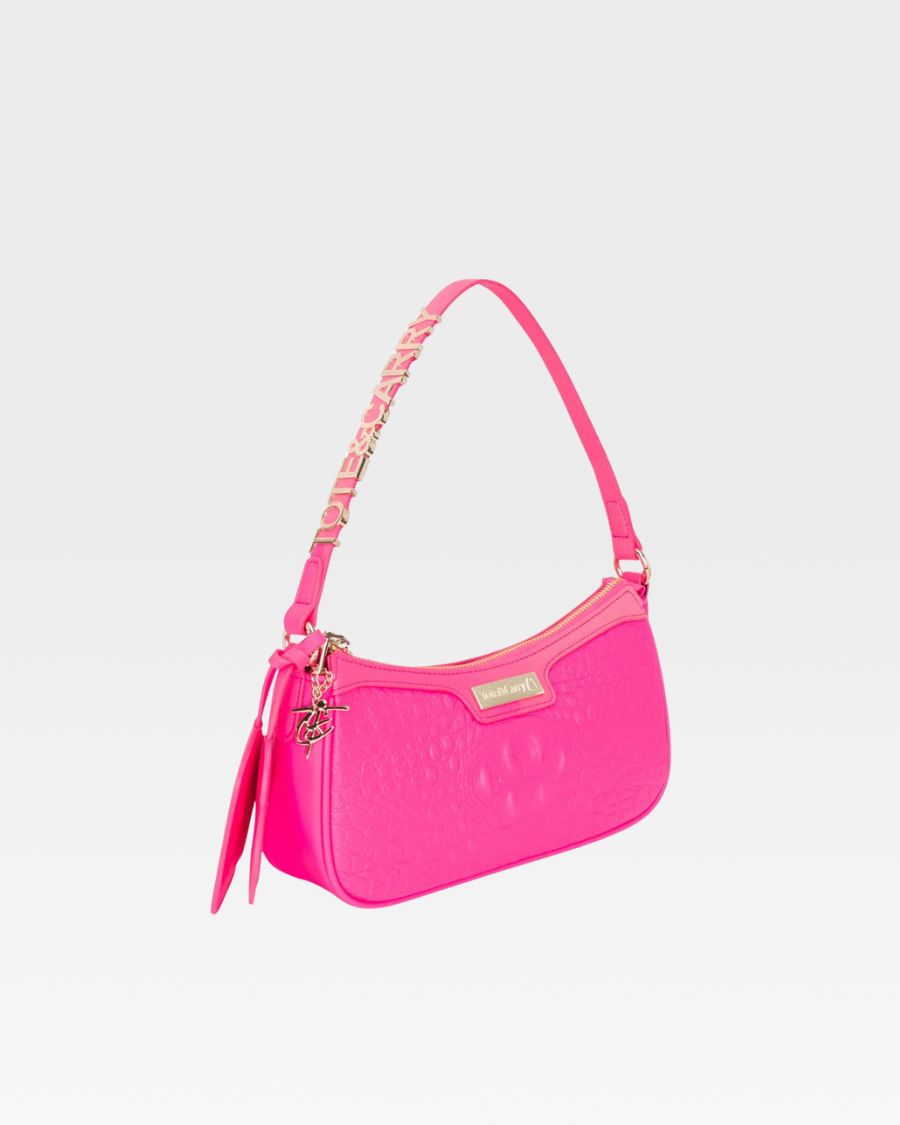 Brick Shoulder Bag in Neon Pink