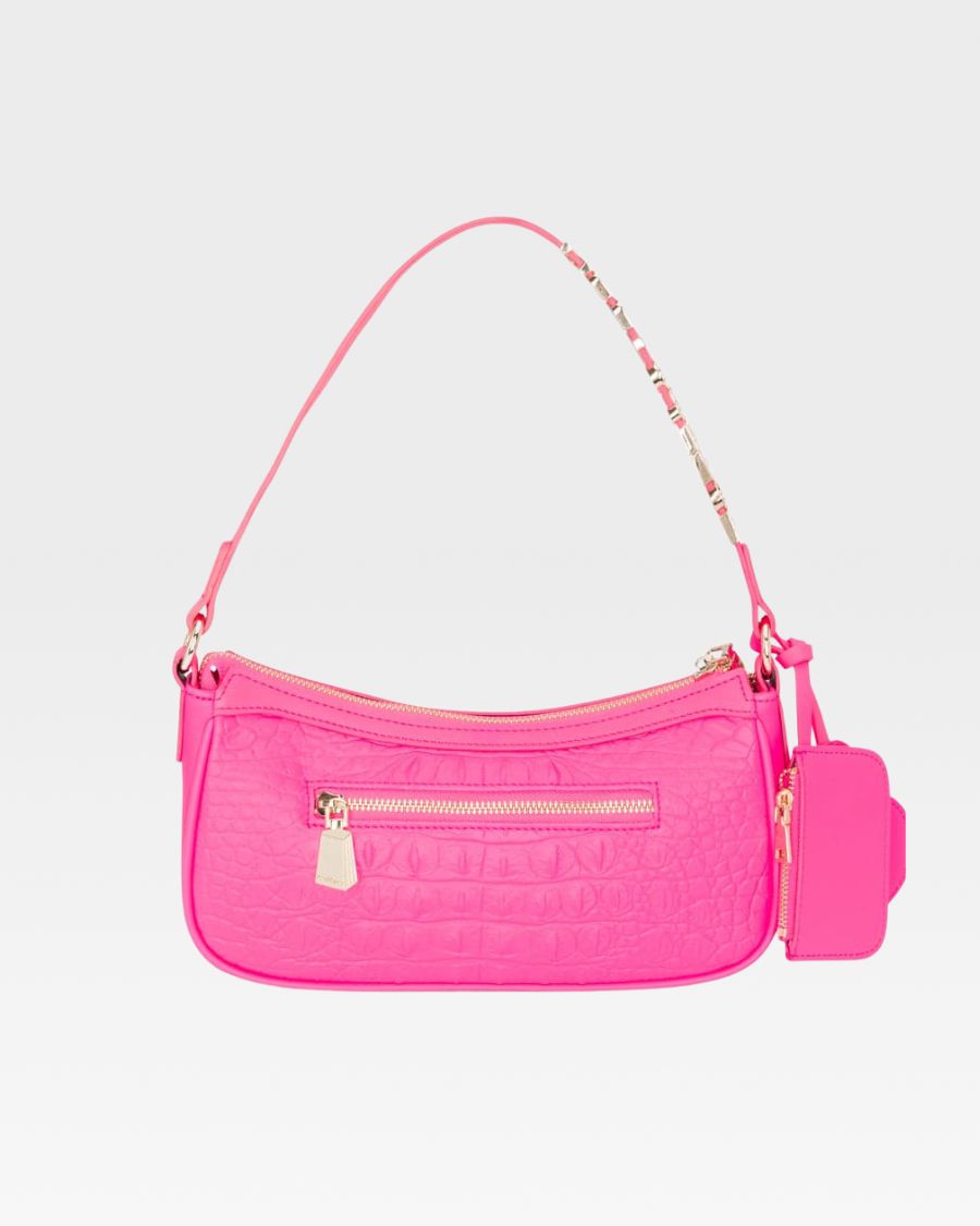 Brick Shoulder Bag in Neon Pink