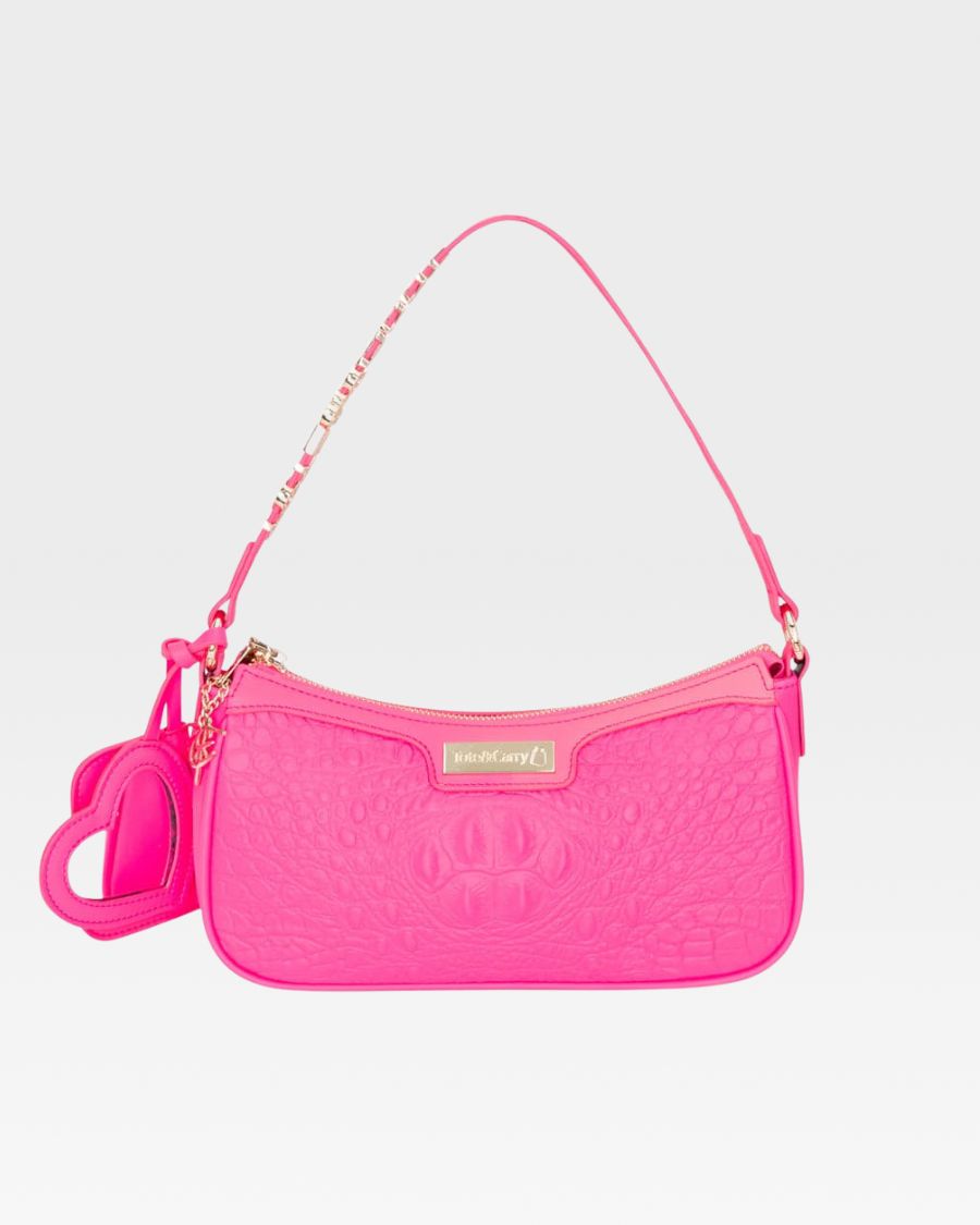 Brick Shoulder Bag in Neon Pink