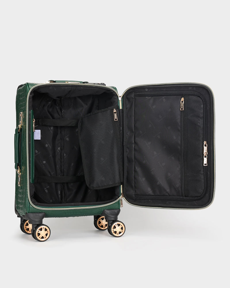 Apollo 2 Suitcase 2 Piece Set in Emerald Green