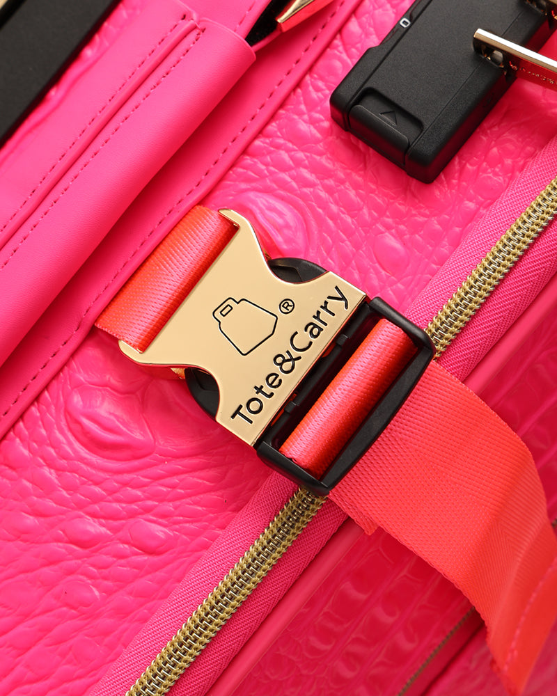 Apollo 2 Suitcase 2 Piece Set in Neon Pink