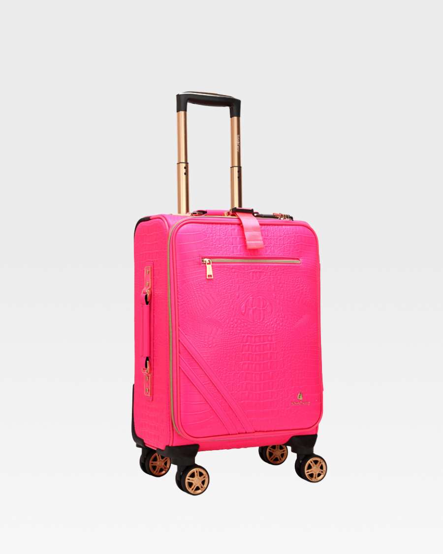 Apollo 2 Suitcase 2 Piece Set in Neon Pink