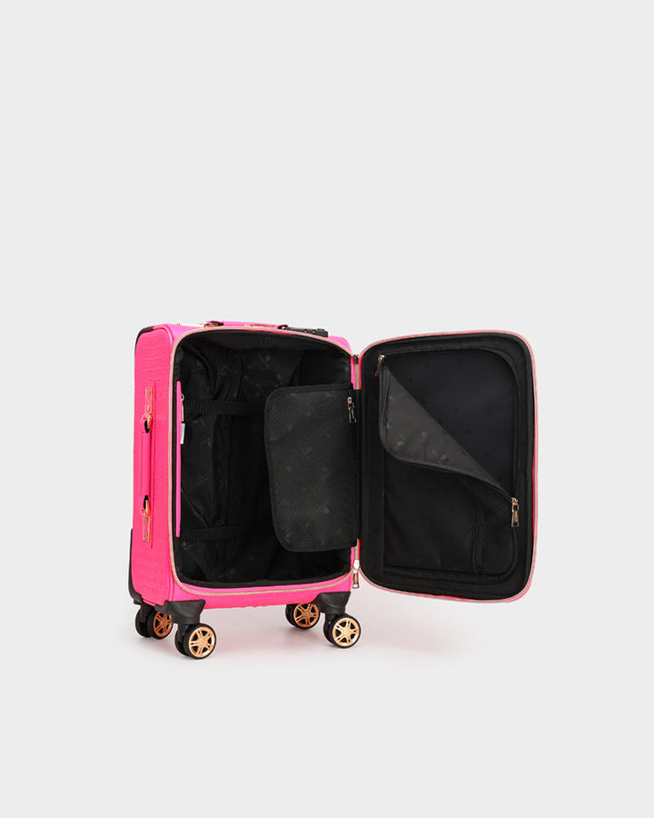 Apollo 2 Suitcase 2 Piece Set in Neon Pink