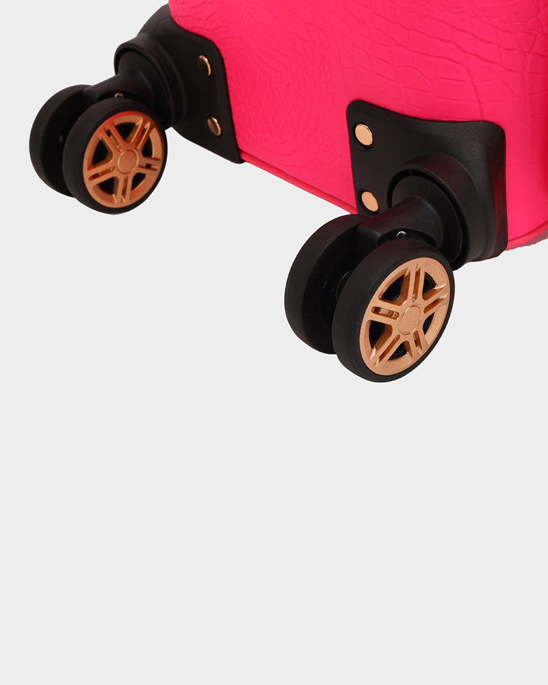 Apollo 2 Suitcase 2 Piece Set in Neon Pink