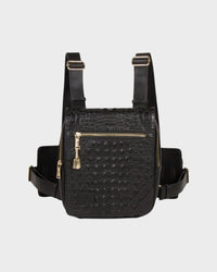 Statement Chest Bag in Black