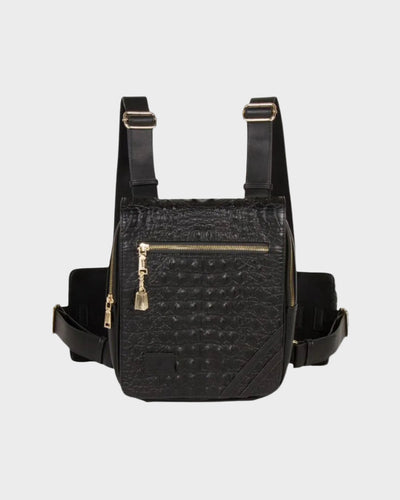 Statement Chest Bag in Black