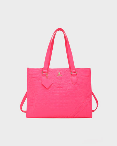Statement City Bag in Neon Pink Tiktok