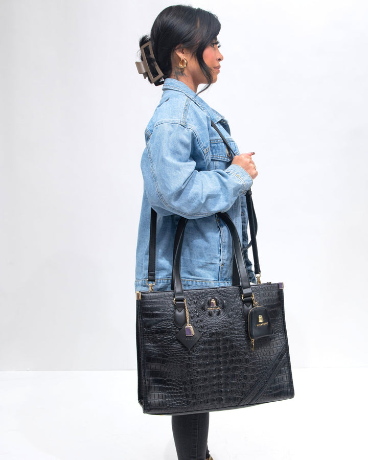 Apollo 2 Tote Bag in Black