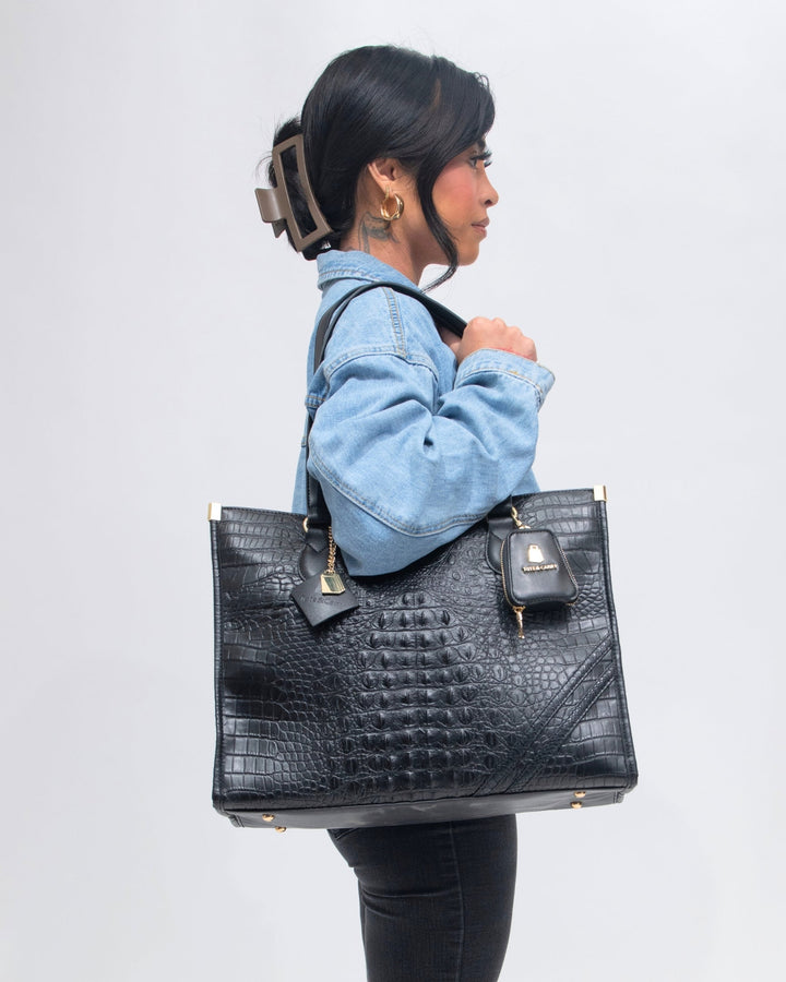 Apollo 2 Tote Bag in Black