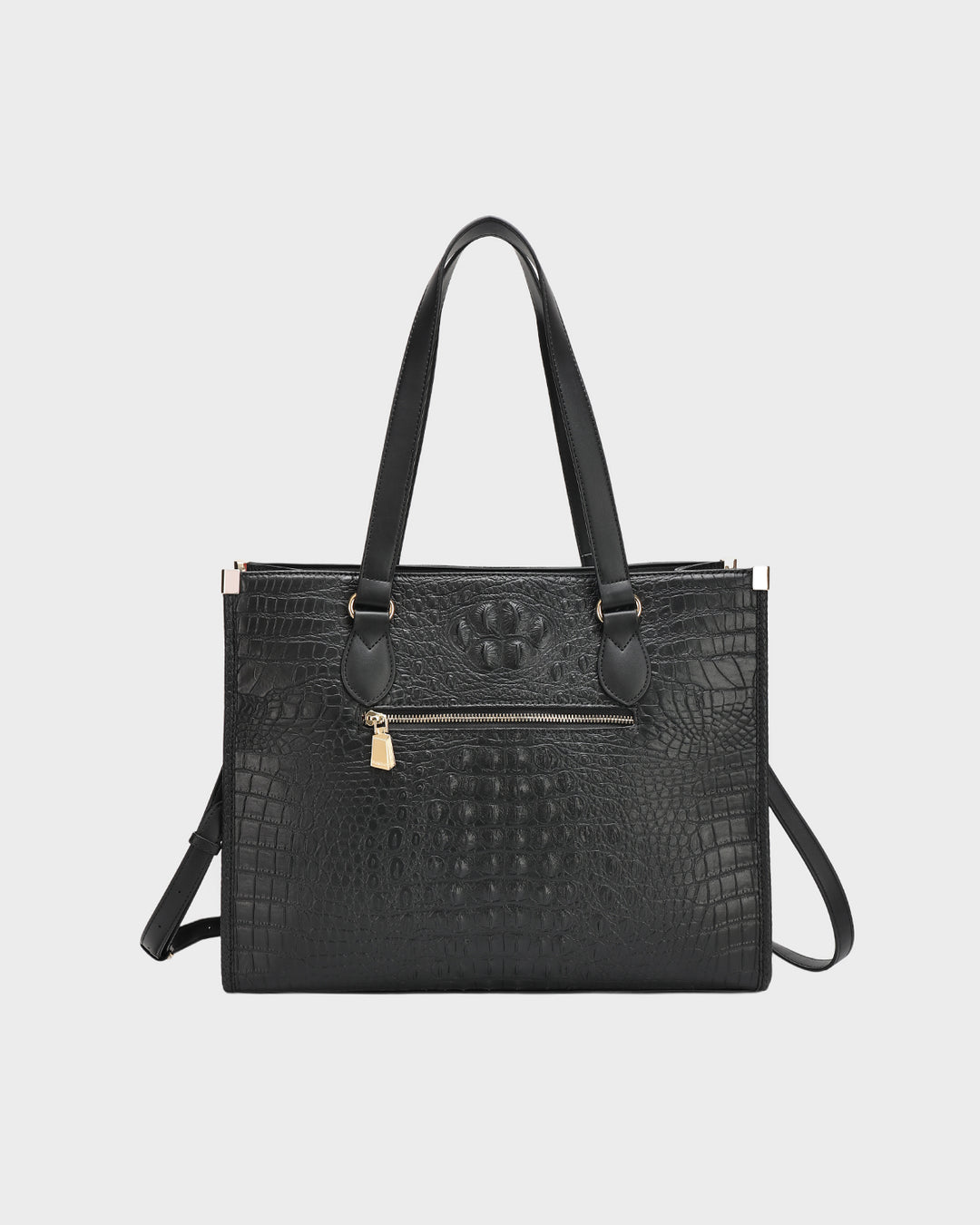 Statement City Tote Bag in Black