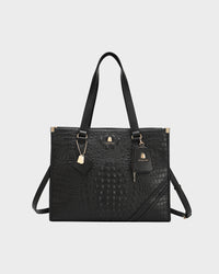 Statement City Tote Bag in Black