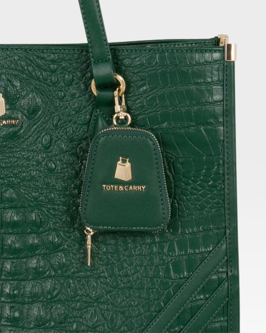 Apollo 2 Tote Bag in Emerald Green