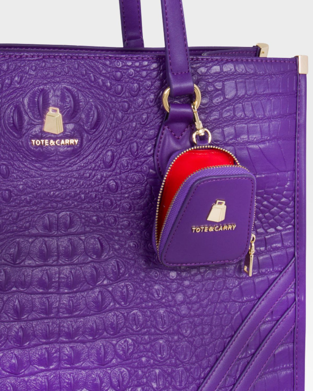 Statement City Tote Bag in Purple