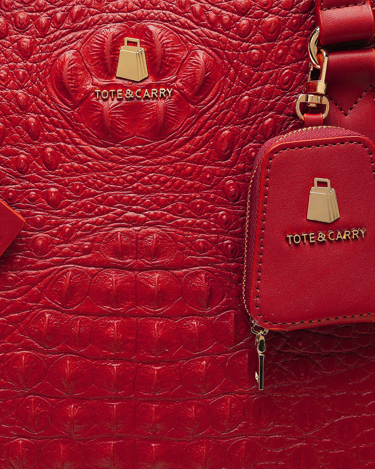 Statement City Tote Bag in Red