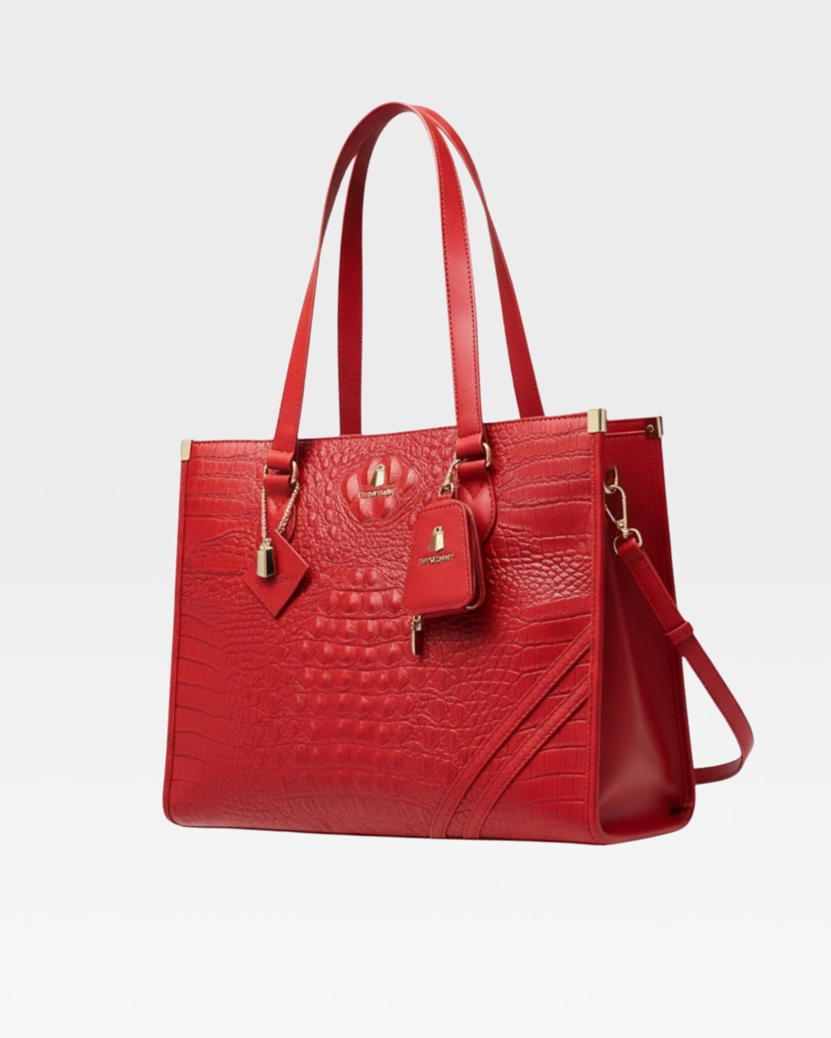 Statement City Tote Bag in Red