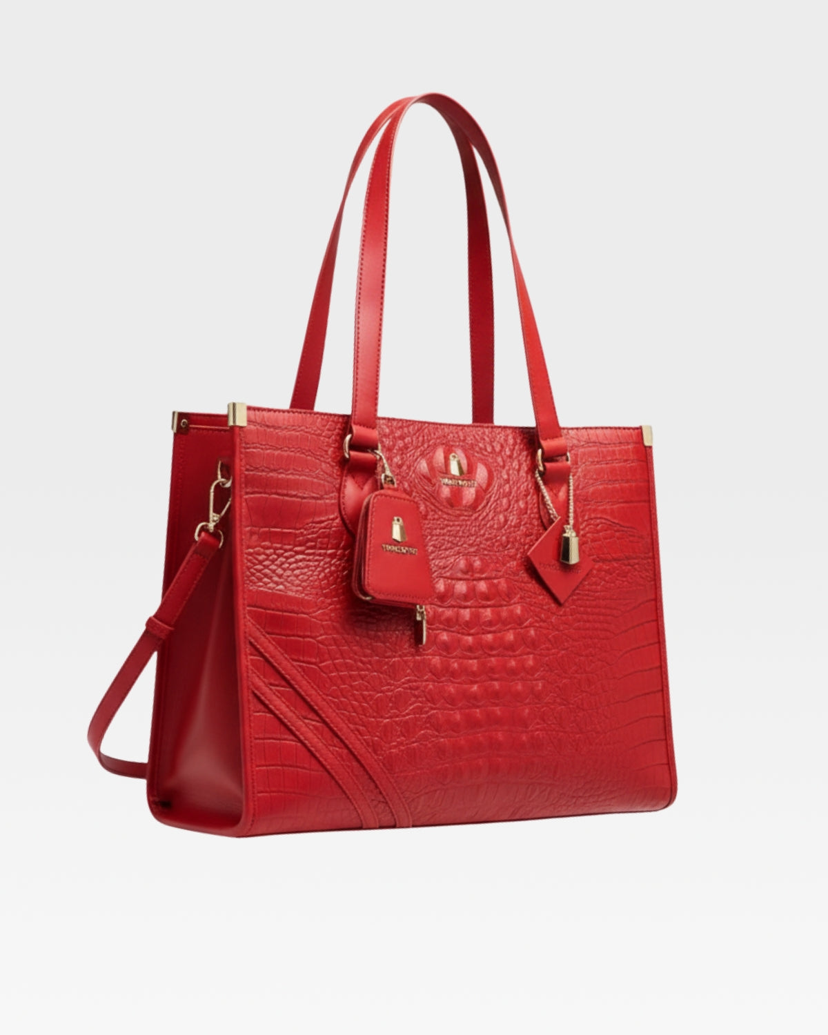 Statement City Tote Bag in Red