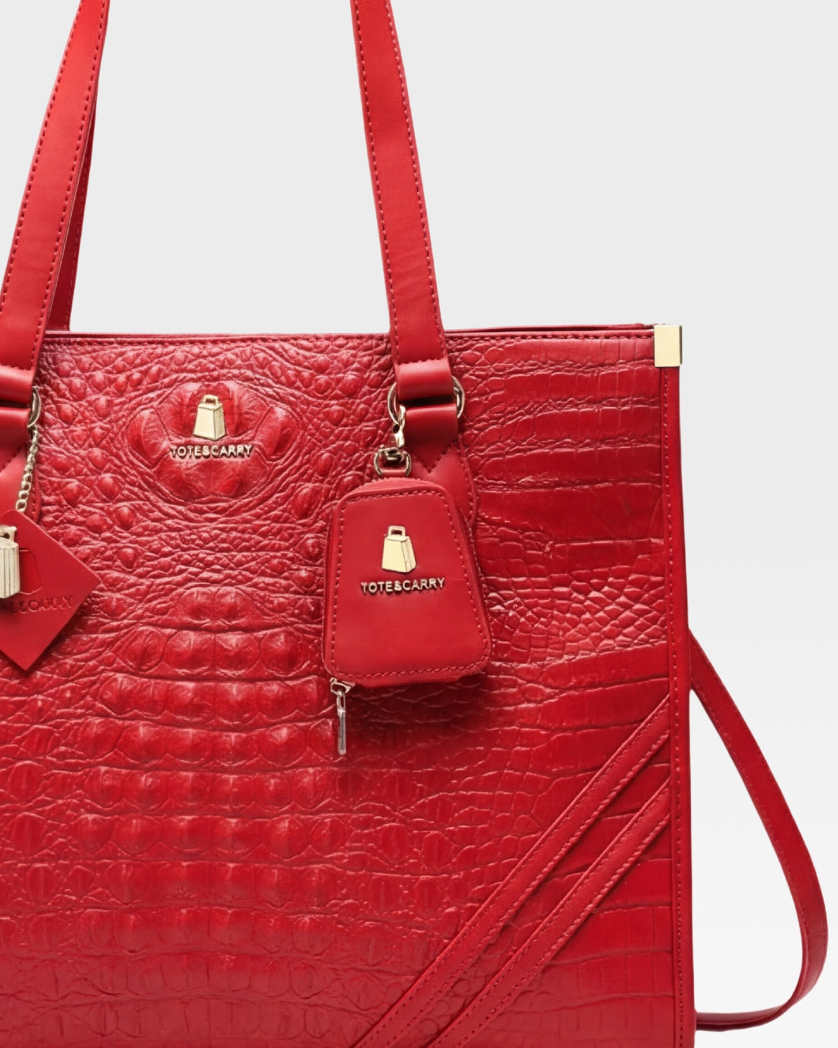 Statement City Tote Bag in Red