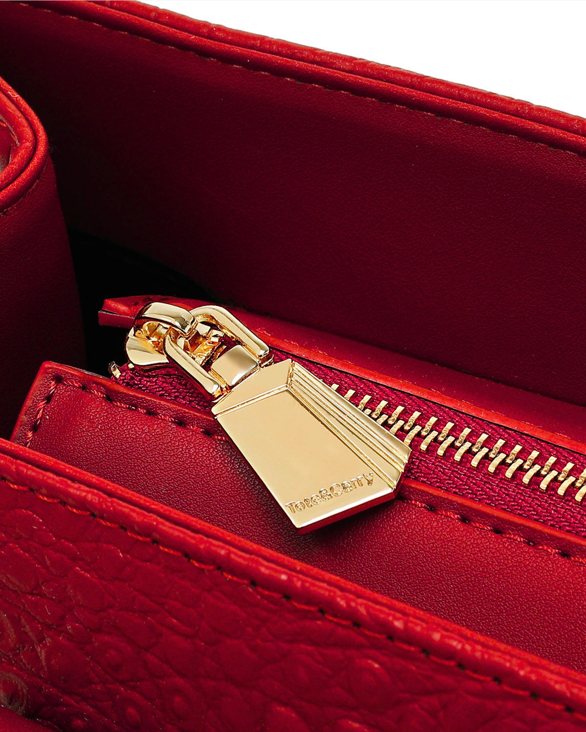 Statement City Tote Bag in Red