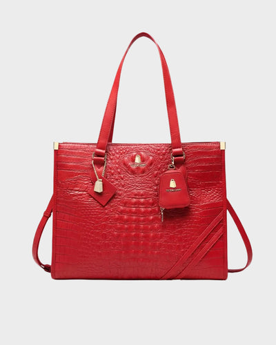 Statement City Tote Bag in Red