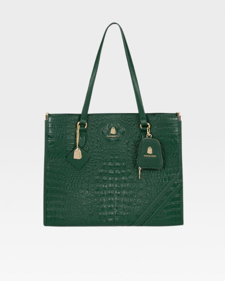 Apollo 2 Tote Bag in Emerald Green