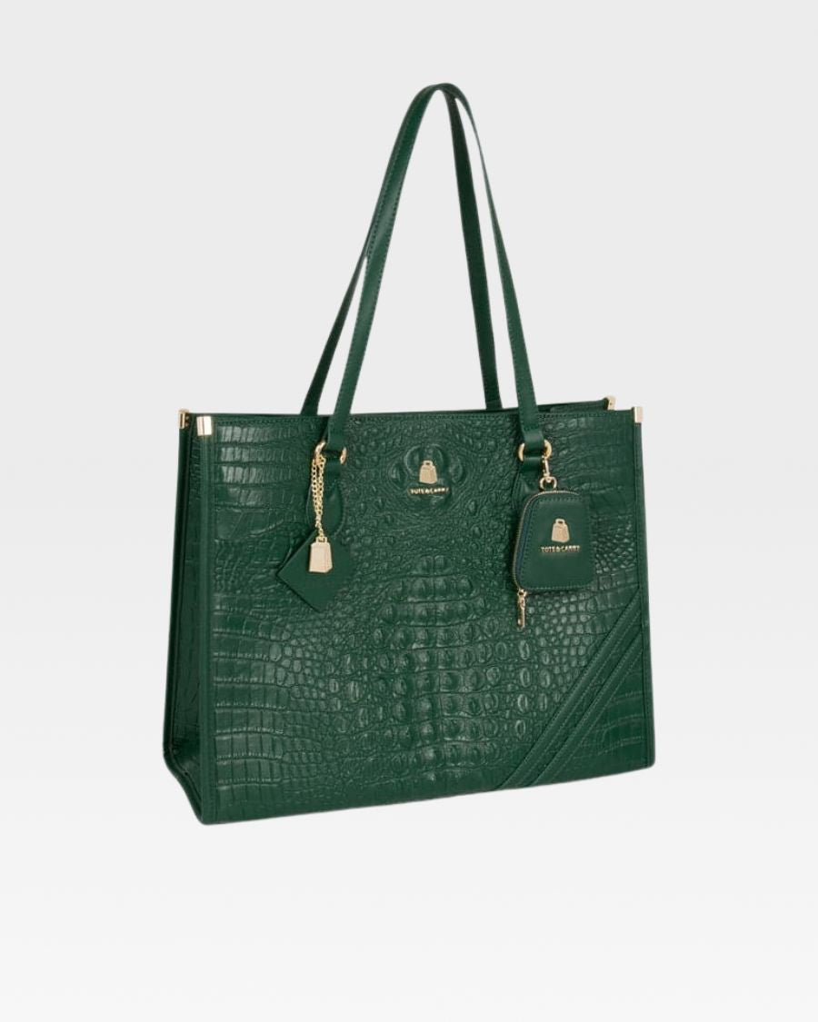 Apollo 2 Tote Bag in Emerald Green