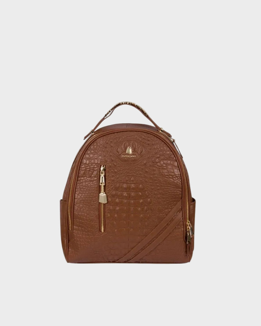 Statement Commuter Backpack in Caramel – Tote&Carry