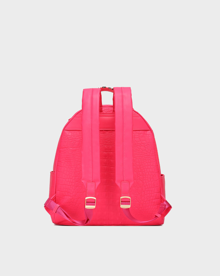 Statement Commuter Backpack in Neon Pink
