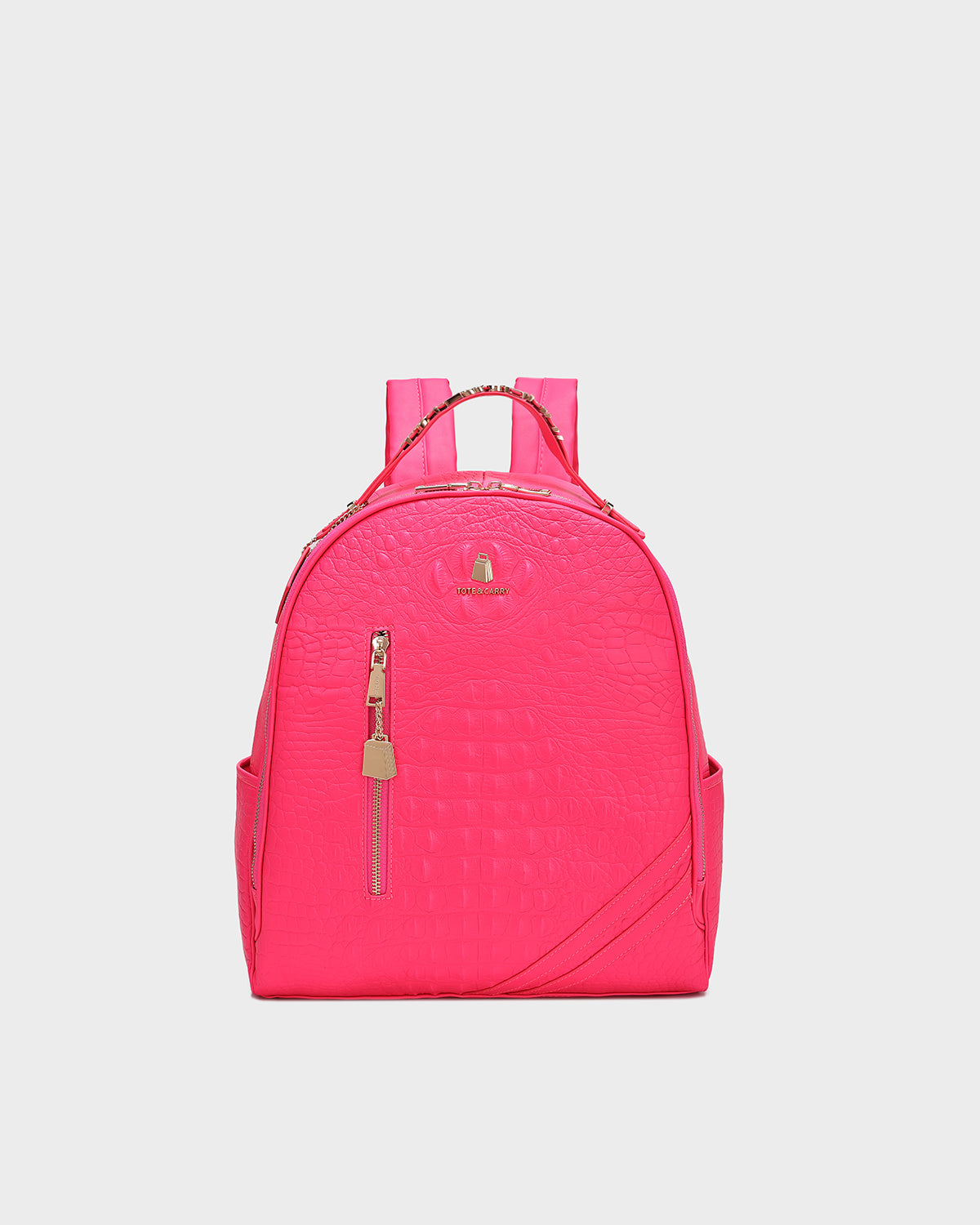 Statement Commuter Backpack in Neon Pink – Tote&Carry