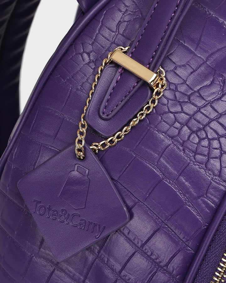 Statement Commuter Backpack in Purple