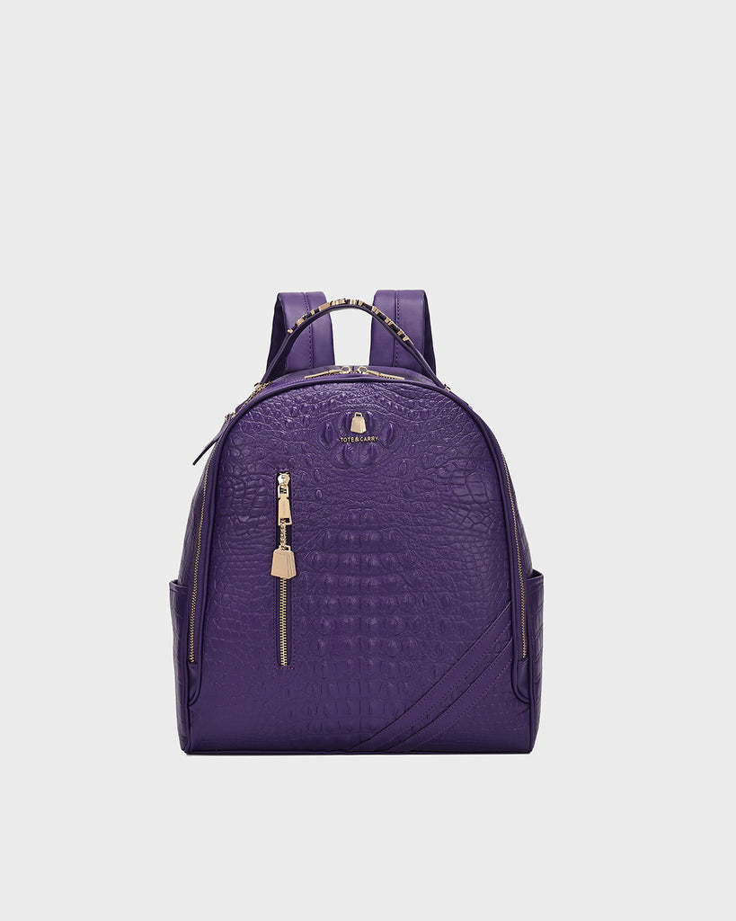 Statement Commuter Backpack in Purple – Tote&Carry