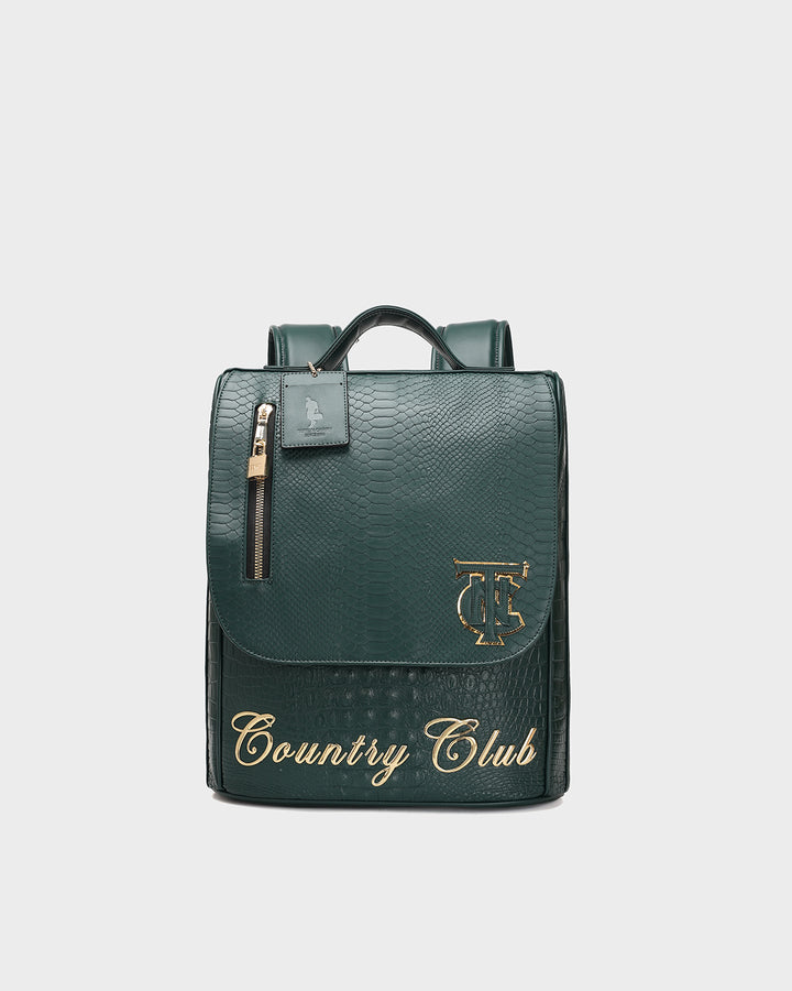 Statement Country Club Travel Set in Emerald Green