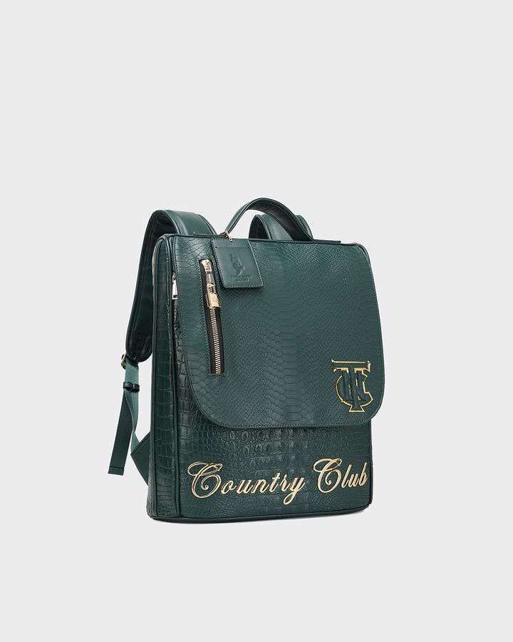 Statement Country Club Travel Set in Emerald Green