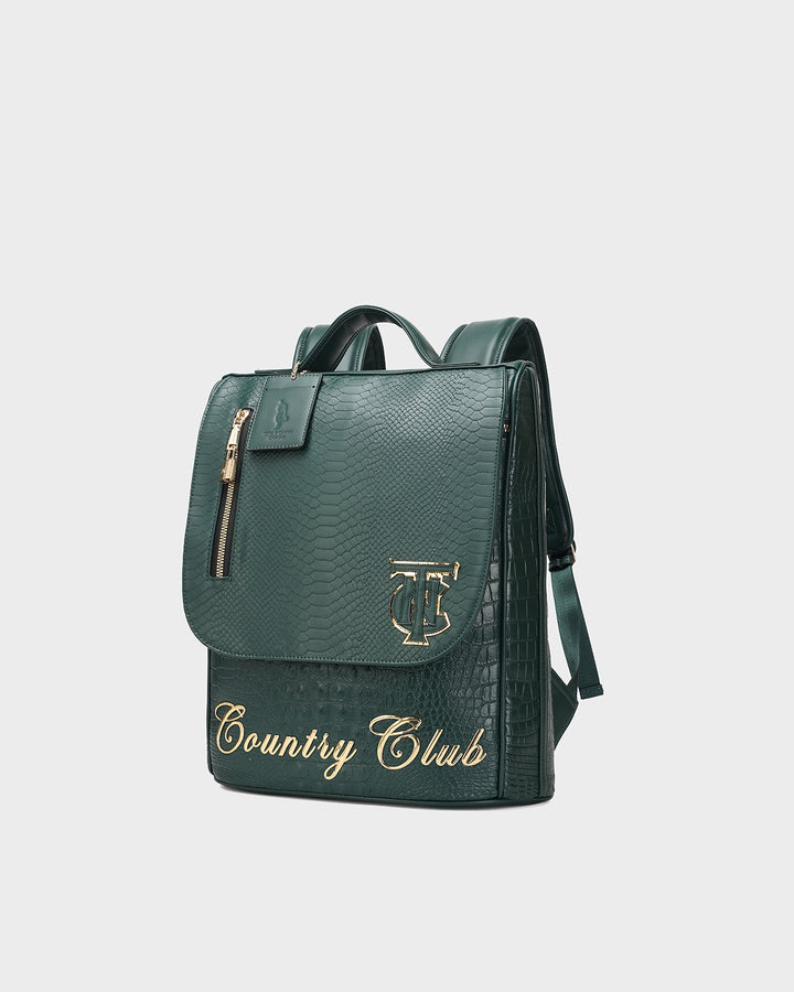 Statement Country Club Travel Set in Emerald Green