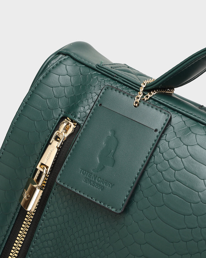 Statement Country Club Travel Set in Emerald Green