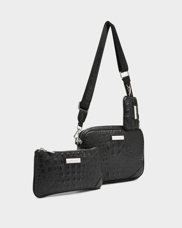 Apollo 2 Crossbody Set in Black
