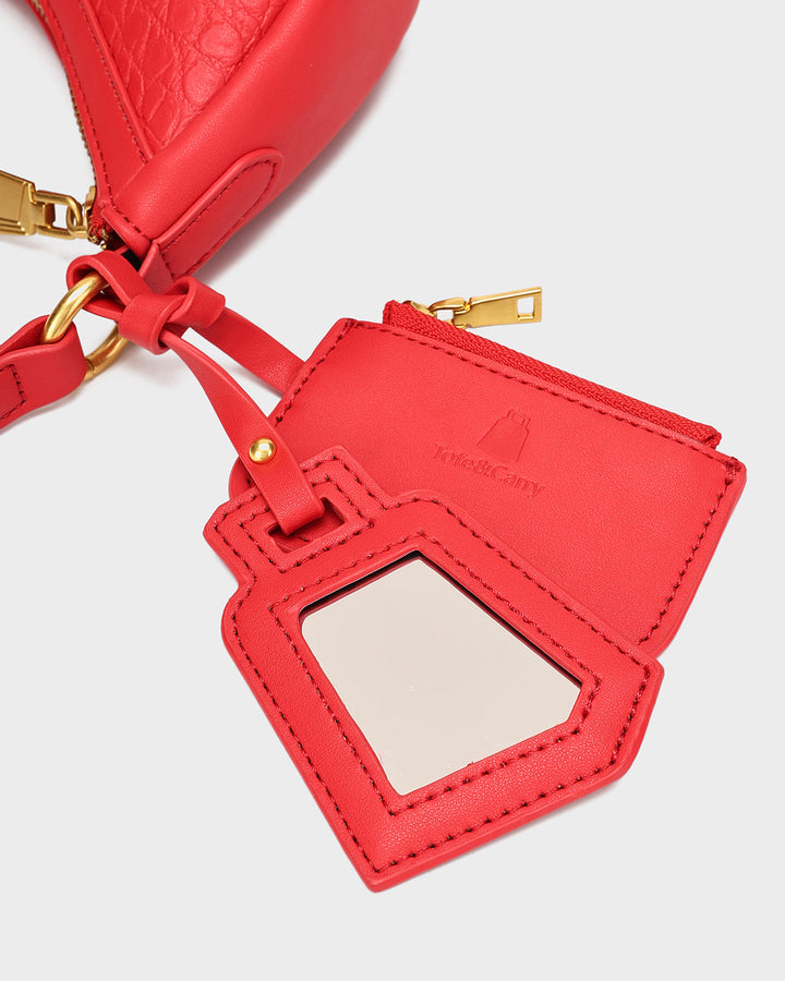 Cutie Shoulder Purse in Red