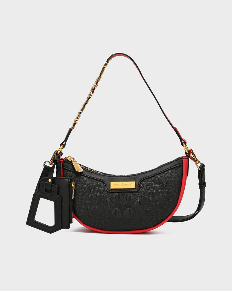 Cutie Shoulder Purse in Red Bottom