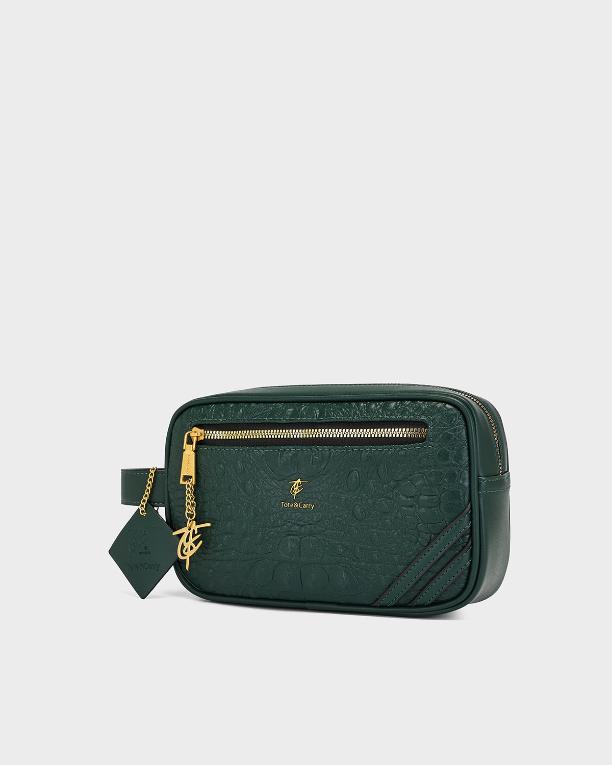 Statement Essential Toiletry Bag in Emerald Green V2