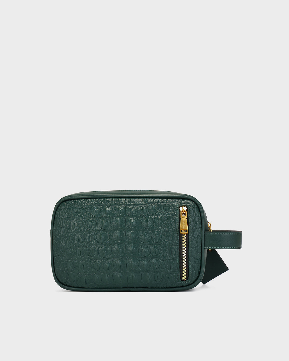 Statement Essential Toiletry Bag in Emerald Green V2
