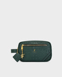 Statement Essential Toiletry Bag in Emerald Green V2