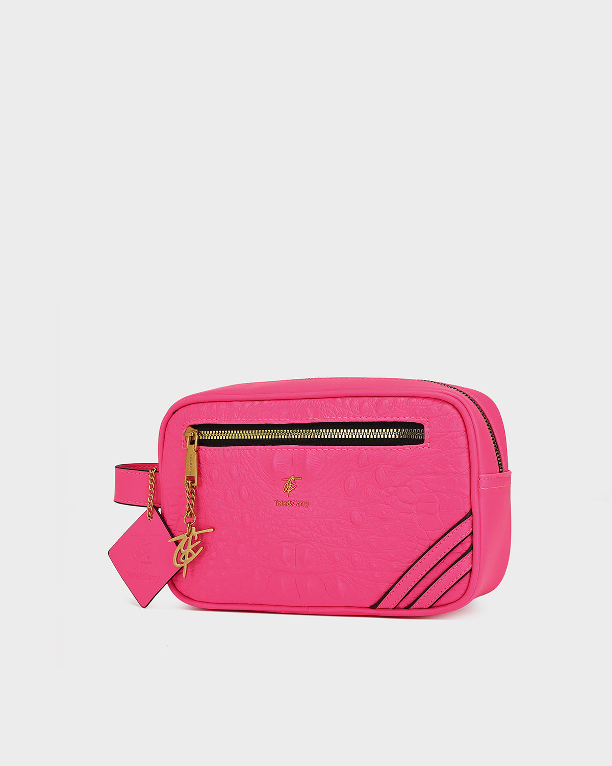Statement Essential Toiletry Bag in Neon Pink V2