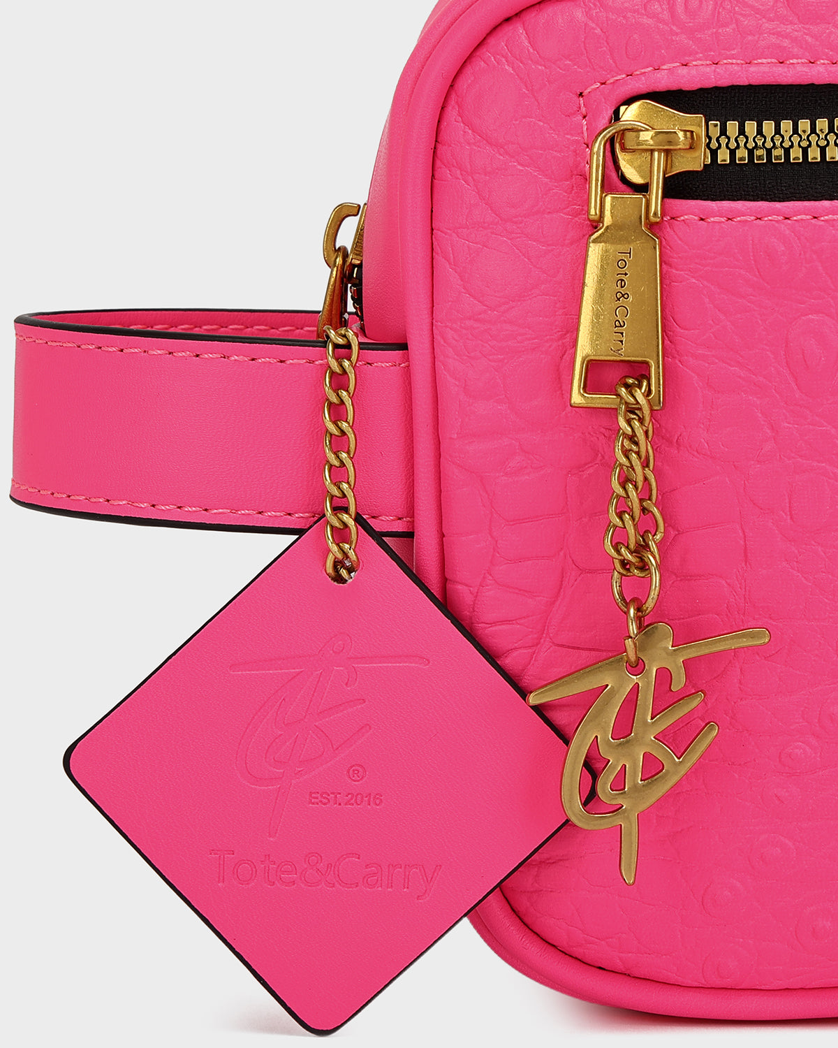 Statement Essential Toiletry Bag in Neon Pink V2