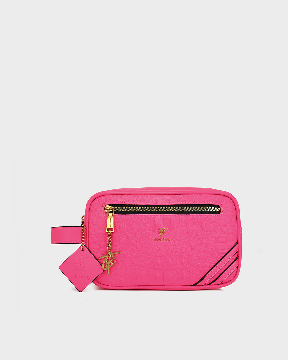 Statement Essential Toiletry Bag in Neon Pink V2