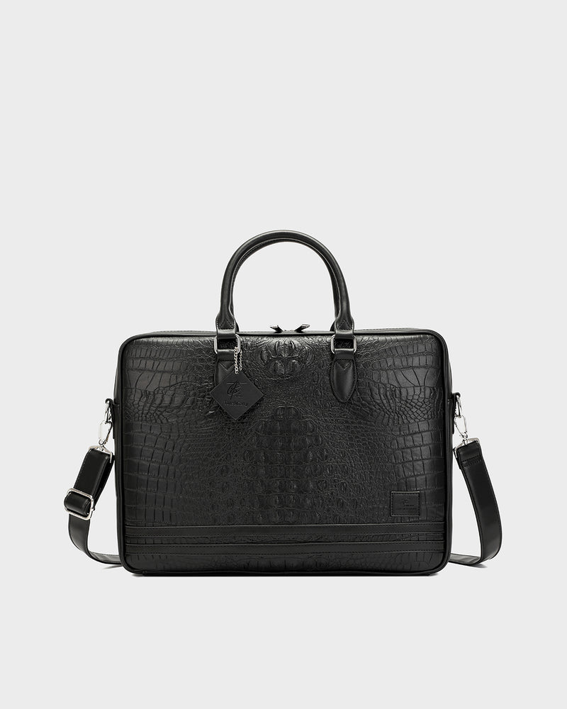 Statement Jetsetter Laptop Bag in Black