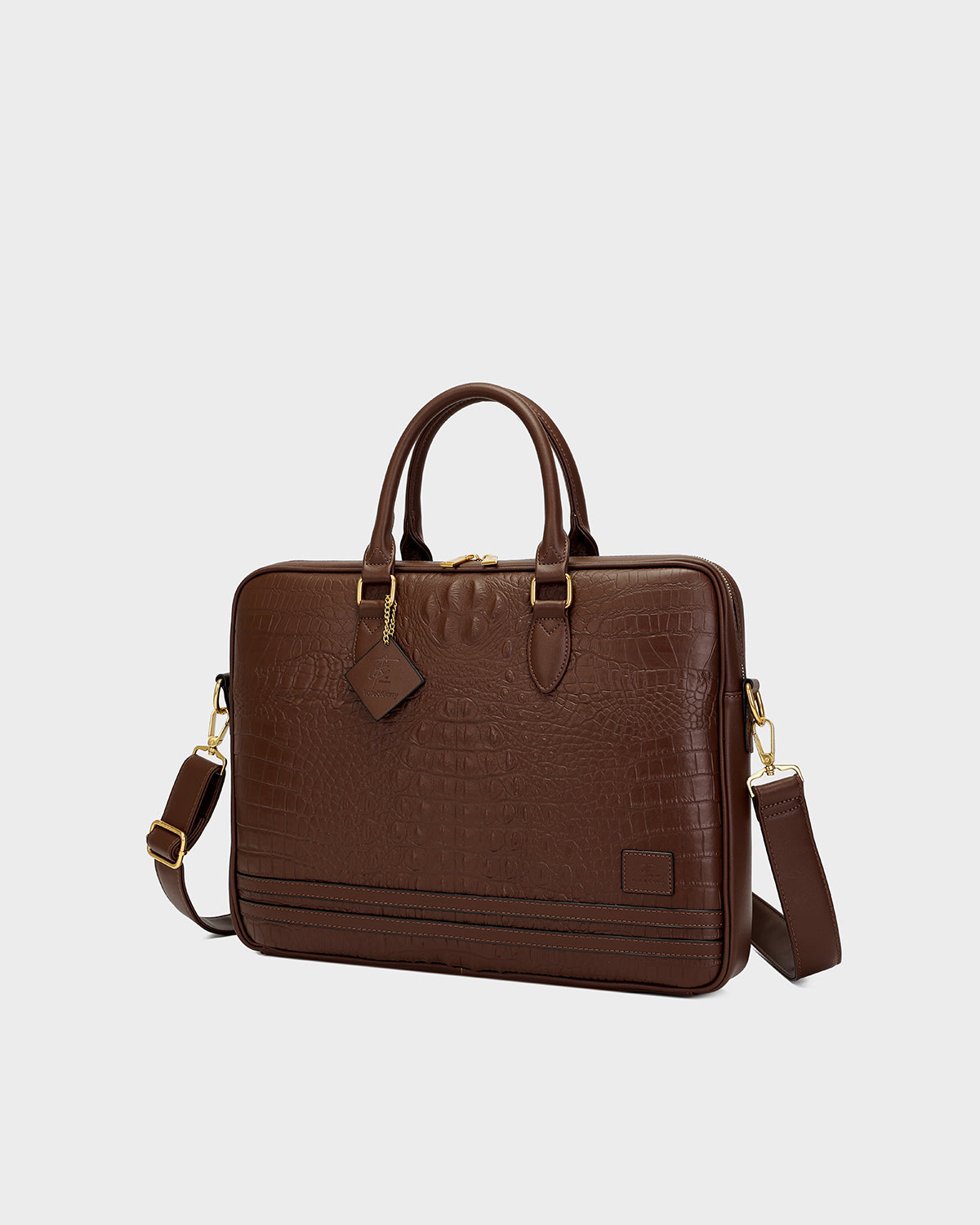 Statement Jetsetter Laptop Bag in Brown