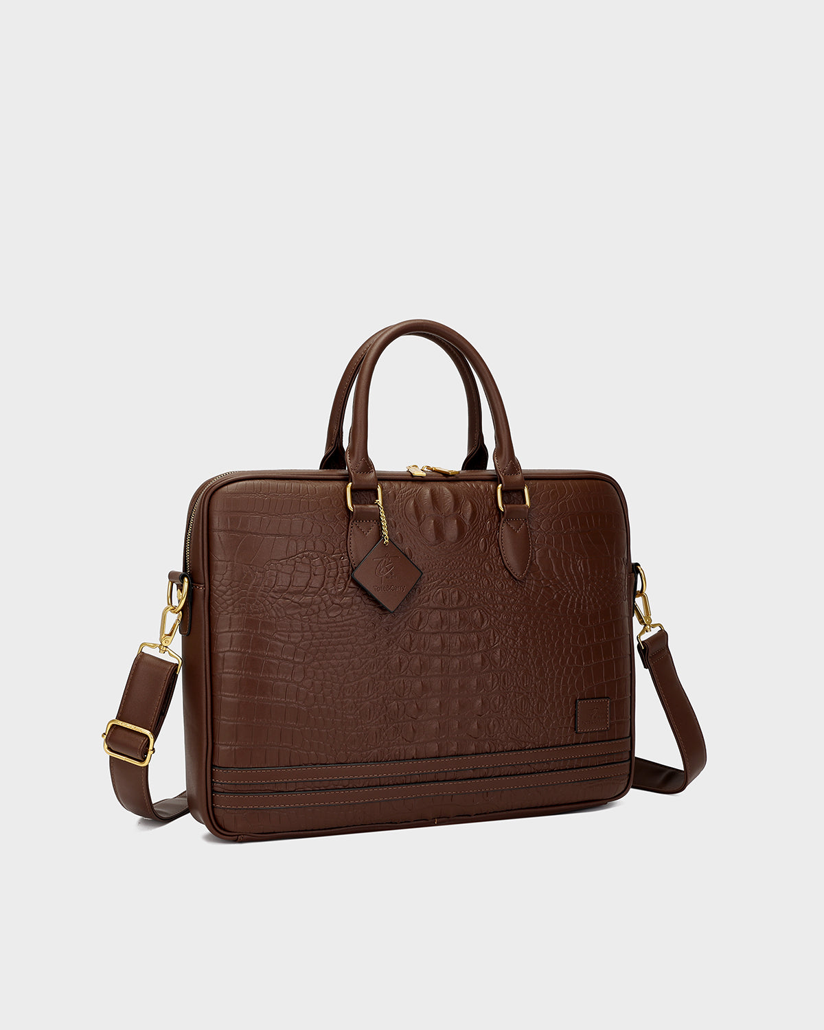 Statement Jetsetter Laptop Bag in Brown
